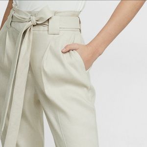NWT Express ankle high rise linen pants 14S